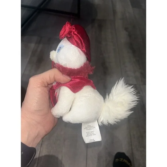 Disney Store Mini Bean Bag Plush Shop Marie The Aristocats Plush 6" - Picture 3 of 4